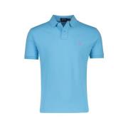 Blauwe Polo Met Korte Mouwen Ralph Lauren , Blue , Heren