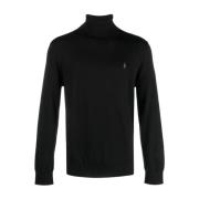 Zwarte Polo Pullover Trui Ralph Lauren , Black , Heren