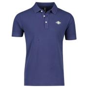 Polo Shirt Korte Mouw Donkerblauw Replay , Blue , Heren