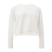 Klassieke Witte Polyamide Sweater Armani Exchange , White , Dames