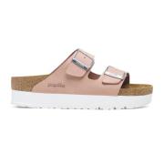 Zachtroze Platform Sandaal Birkenstock , Pink , Dames