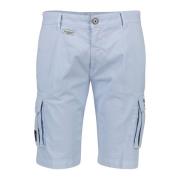 Lichtblauwe Cargo Shorts Aeronautica Militare , Blue , Heren