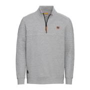 Grijze Half Zip Sweater Camel Active , Gray , Heren