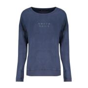 Blauwe Katoenen Crew Neck Sweater North Sails , Blue , Dames