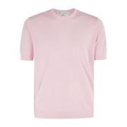 Delave Crepe Kraag Shirt Filippo De Laurentiis , Pink , Heren