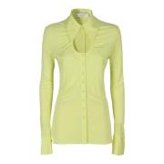 Knoop Jersey Top Proenza Schouler , Green , Dames