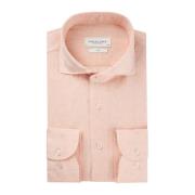 Roze Business Overhemd Slim Fit Profuomo , Pink , Heren
