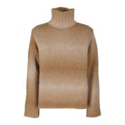 Alpaca Turtleneck Sweater Woolrich , Brown , Dames