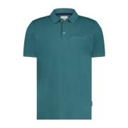 Turquoise Polo met korte mouwen State of Art , Blue , Heren