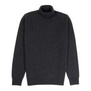 Kasjmier Turtleneck Trui Roberto Collina , Black , Heren