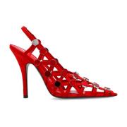 Hoge hakken 'Grid' The Attico , Red , Dames