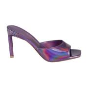 Heeled Mules Bettina Vermillon , Purple , Dames