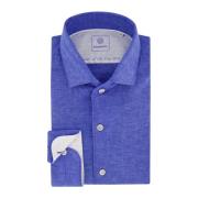 Casual Blauw Linnen Overhemd Blue Industry , Blue , Heren