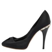 Pre-owned Satin heels Gianvito Rossi Pre-owned , Black , Dames
