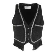 Stijlvolle Gilet voor Mannen Giuseppe Di Morabito , Black , Dames