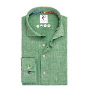 Groen Business Overhemd Slim Fit R2 Amsterdam , Green , Heren