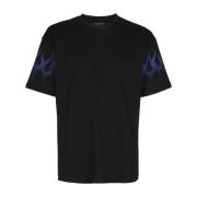 Blauw Vlam T-shirt Vision OF Super , Black , Heren