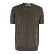 Casual Katoenen T-shirt Kangra , Brown , Heren