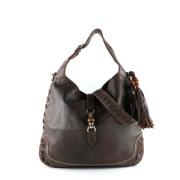 Pre-owned Leather gucci-bags Gucci Vintage , Brown , Dames