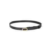 Stijlvolle Leren Riem Federica Tosi , Black , Dames