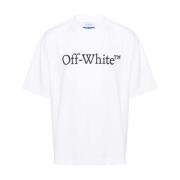 Logo Print Crew Neck T-shirts Off White , White , Heren