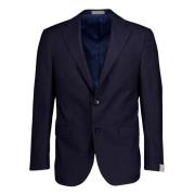 Blauwe Academy Kostuums Corneliani , Blue , Heren