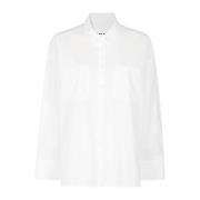 Klassieke Poplin Overhemd Remain Birger Christensen , White , Dames