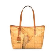 Klassieke Geo Shopper Tas Alviero Martini 1a Classe , Brown , Dames