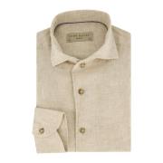 Beige Slim Fit Business Overhemd John Miller , Beige , Heren