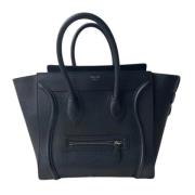 Pre-owned Leather celine-bags Celine Vintage , Black , Dames