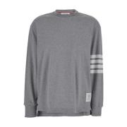 Grijze Lange Mouw Rugby Tee Thom Browne , Gray , Dames