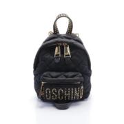 Pre-owned Leather backpacks Moschino Pre-Owned , Black , Dames