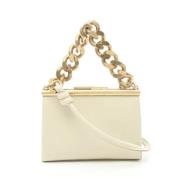 Pre-owned Leather handbags Stella McCartney Pre-owned , White , Dames