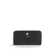 Zwarte Continental Zip Portemonnee met RWB GG Tab Thom Browne , Black ...