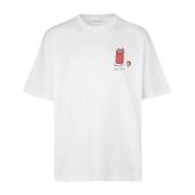 Scandinavische Stijl T-Shirt Samsøe Samsøe , White , Heren