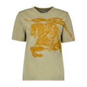 Cavalier T-shirt Herfst-Winter 2024 Vrouwen Burberry , Yellow , Dames