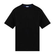 T-shirt met logo Burberry , Black , Heren