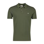 Groen poloshirt korte mouw Gant , Green , Heren