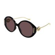 Stijlvolle zonnebril Zwart Gg1202S Gucci , Black , Dames