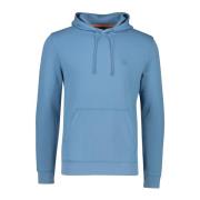 Blauwe hoodie met capuchon Hugo Boss , Blue , Heren