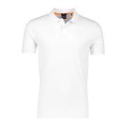 Wit poloshirt korte mouw Hugo Boss , White , Heren