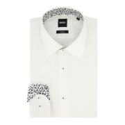 Klassiek Wit Zakelijk Overhemd Hugo Boss , White , Heren