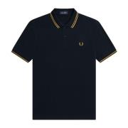 Slim Fit Twin Tipped Polo Fred Perry , Black , Heren