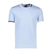 Lichtblauw Katoenen T-shirt Ronde Hals Hugo Boss , Blue , Heren