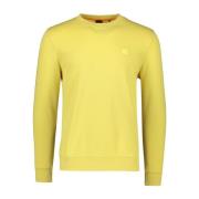 Gele Westart Sweater Hugo Boss , Yellow , Heren
