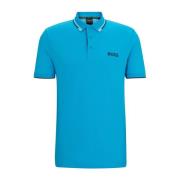 Blauwe Polo Met Korte Mouwen Hugo Boss , Blue , Heren