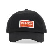 Logo Baseballpet met Hard Visor Kenzo , Black , Unisex