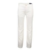 Witte katoenen chino broek Ralph Lauren , White , Heren