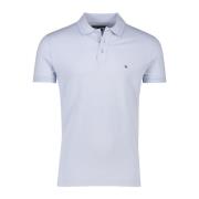 Slim Fit Polo Korte Mouw Lichtblauw Tommy Hilfiger , Blue , Heren