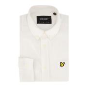 Casual Wit Overhemd met Lange Mouwen Lyle & Scott , White , Heren